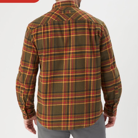 Duluth Trading Co Men's Burlyweight Flannel Relaxed Fit Shirt Size Medium NWT - Picture 9 of 10